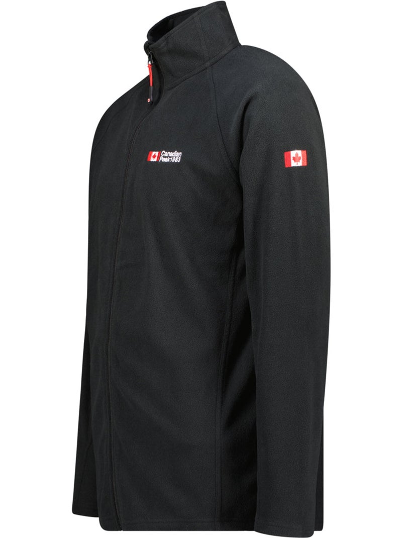 Giacca in pile con zip e collo alto tugeak – canadian peak Nero - Kiabi