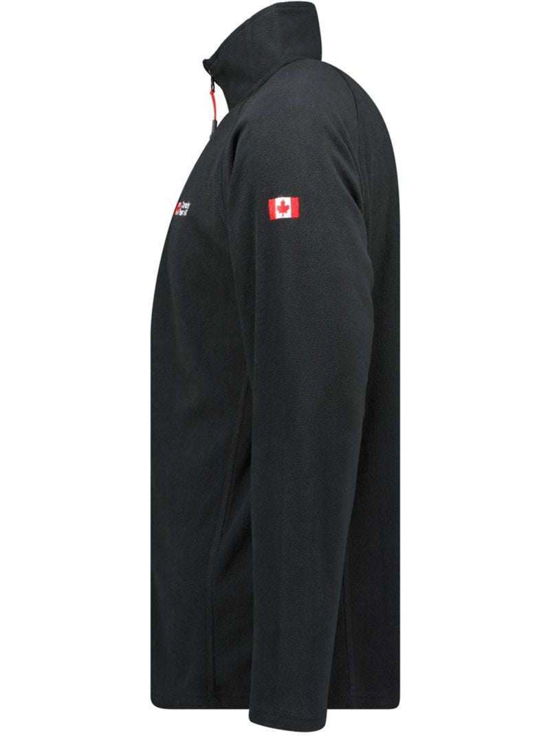 Giacca in pile con zip e collo alto tugeak – canadian peak Nero - Kiabi