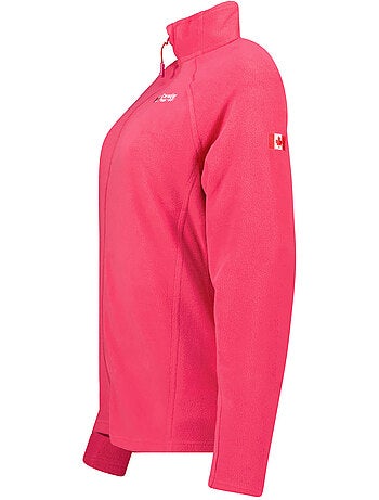 Giacca in pile con zip e collo alto tugeak – canadian peak