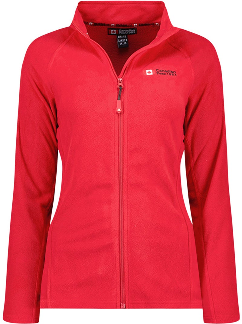 Giacca in pile con zip e collo alto tugeak – canadian peak Rosso - Kiabi