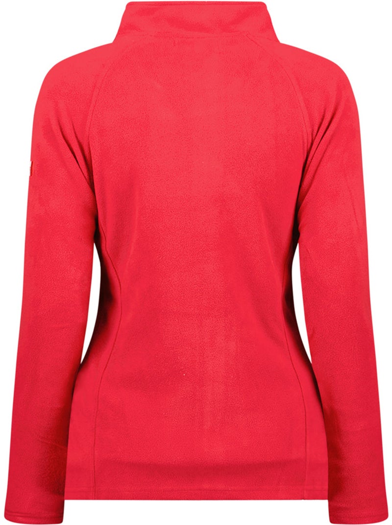 Giacca in pile con zip e collo alto tugeak – canadian peak Rosso - Kiabi