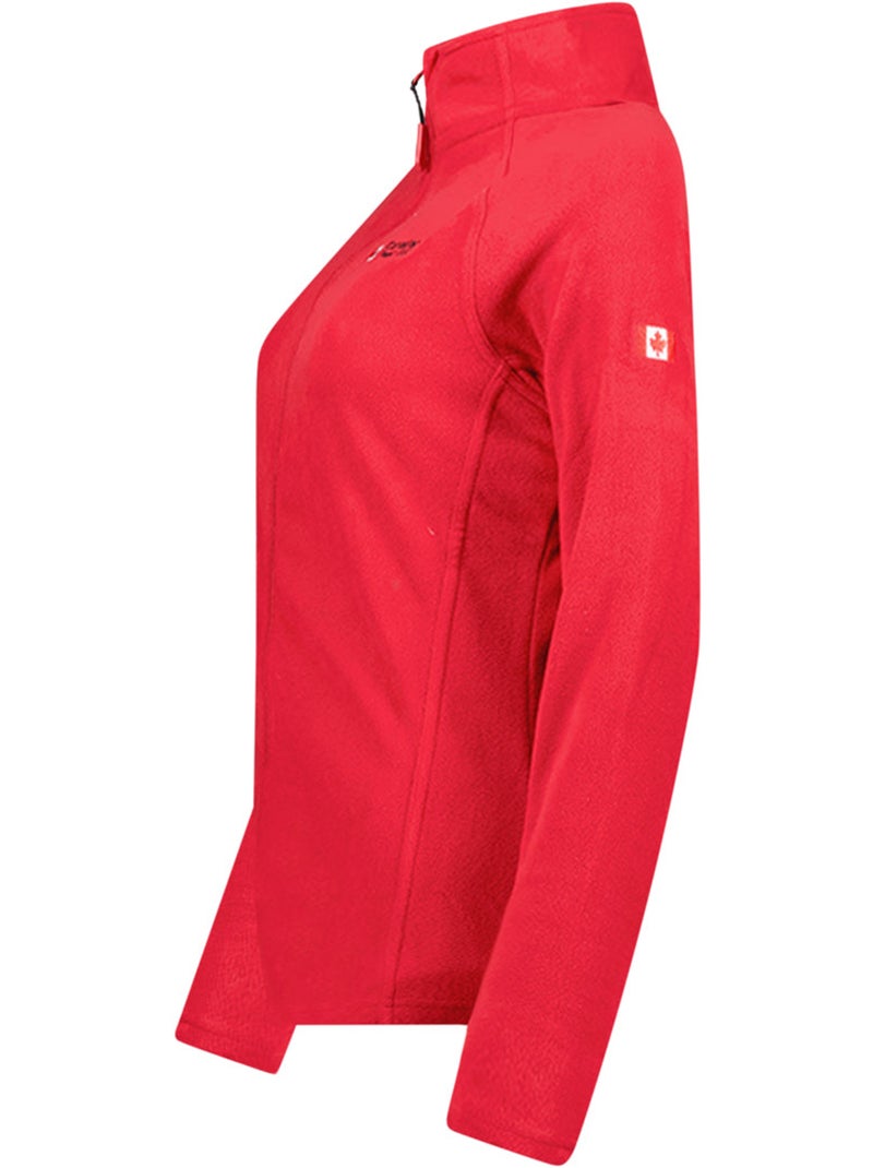 Giacca in pile con zip e collo alto tugeak – canadian peak Rosso - Kiabi