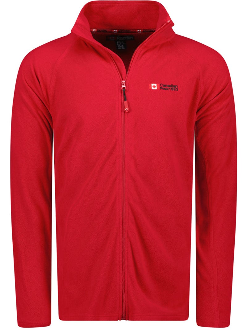 Giacca in pile con zip e collo alto tugeak – canadian peak Rosso - Kiabi