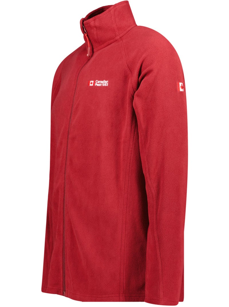 Giacca in pile con zip e collo alto tugeak – canadian peak Rosso - Kiabi