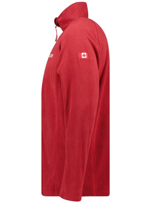 Giacca in pile con zip e collo alto tugeak – canadian peak - Kiabi