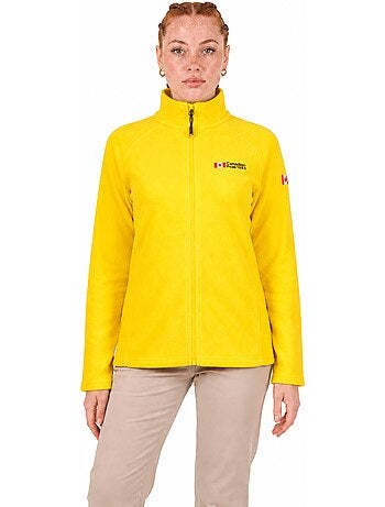 Giacca in pile con zip e collo alto tugeak – canadian peak