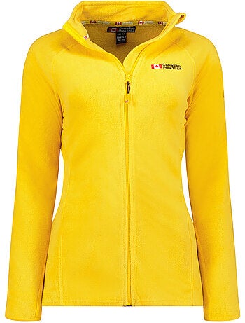 Giacca in pile con zip e collo alto tugeak – canadian peak