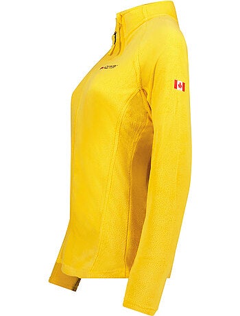 Giacca in pile con zip e collo alto tugeak – canadian peak
