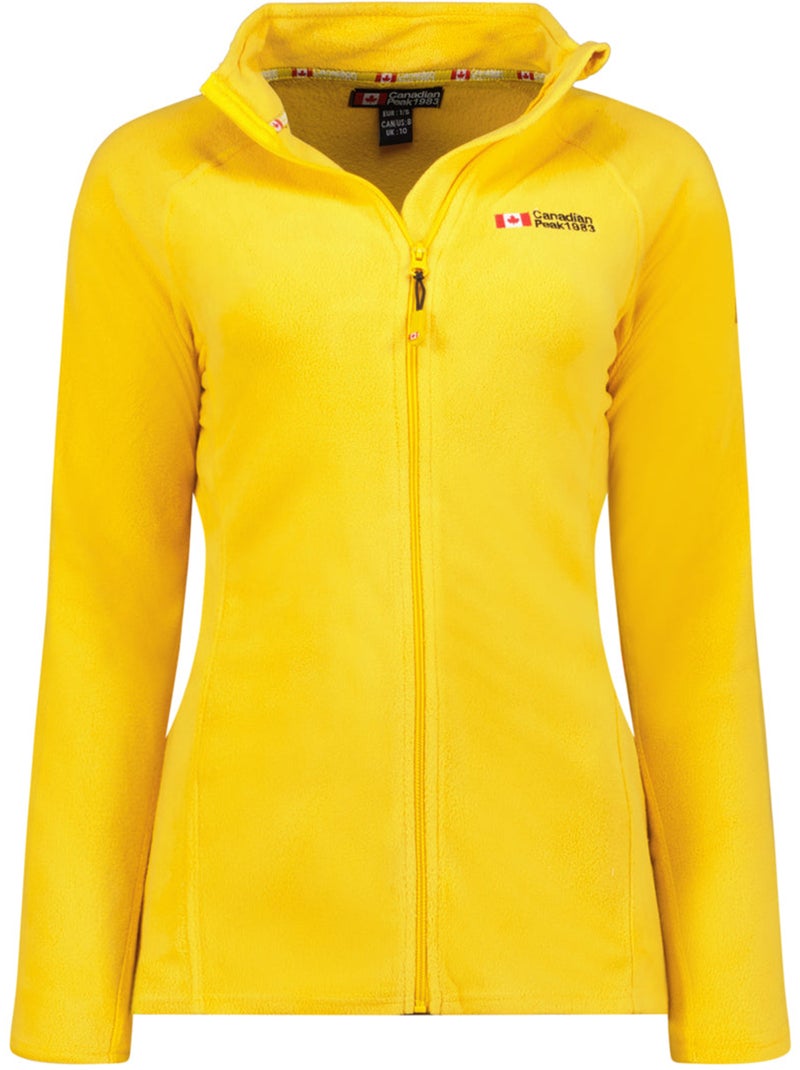 Giacca in pile con zip e collo alto tugeak – canadian peak Senape - Kiabi