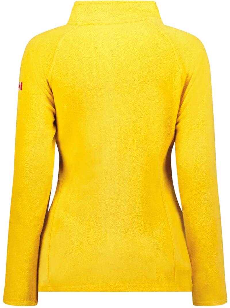 Giacca in pile con zip e collo alto tugeak – canadian peak Senape - Kiabi