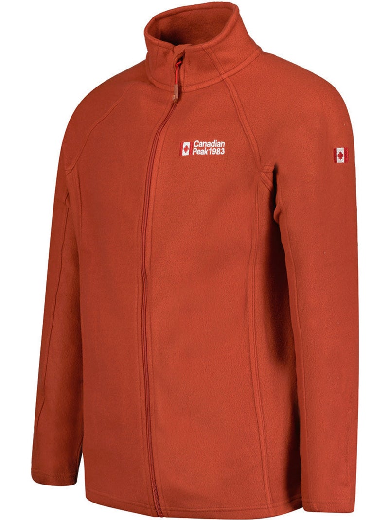 Giacca in pile con zip e collo alto tugeak – canadian peak Terracotta - Kiabi