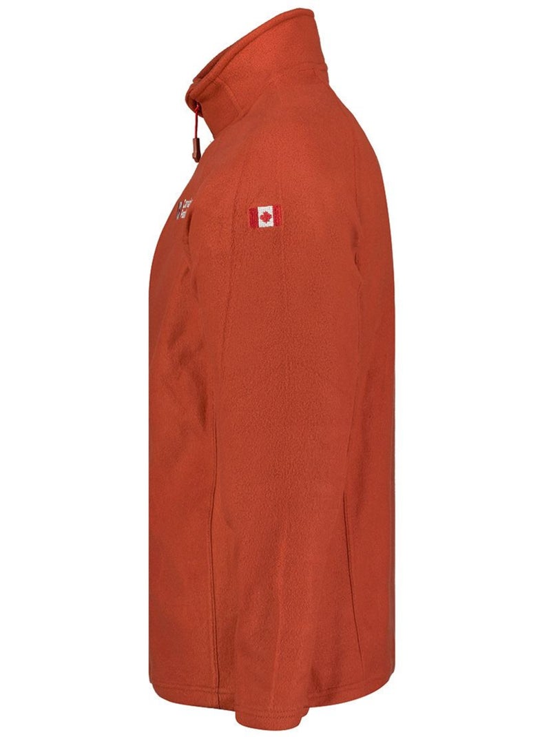 Giacca in pile con zip e collo alto tugeak – canadian peak Terracotta - Kiabi