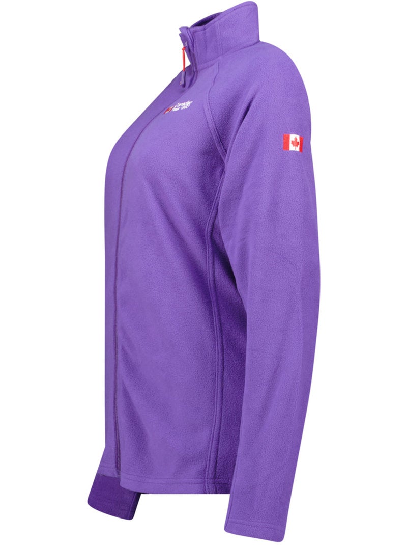 Giacca in pile con zip e collo alto tugeak – canadian peak Viola - Kiabi