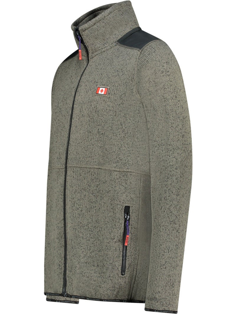 Giacca in pile con zip tickaeleak – canadian peak Grigio scuro - Kiabi