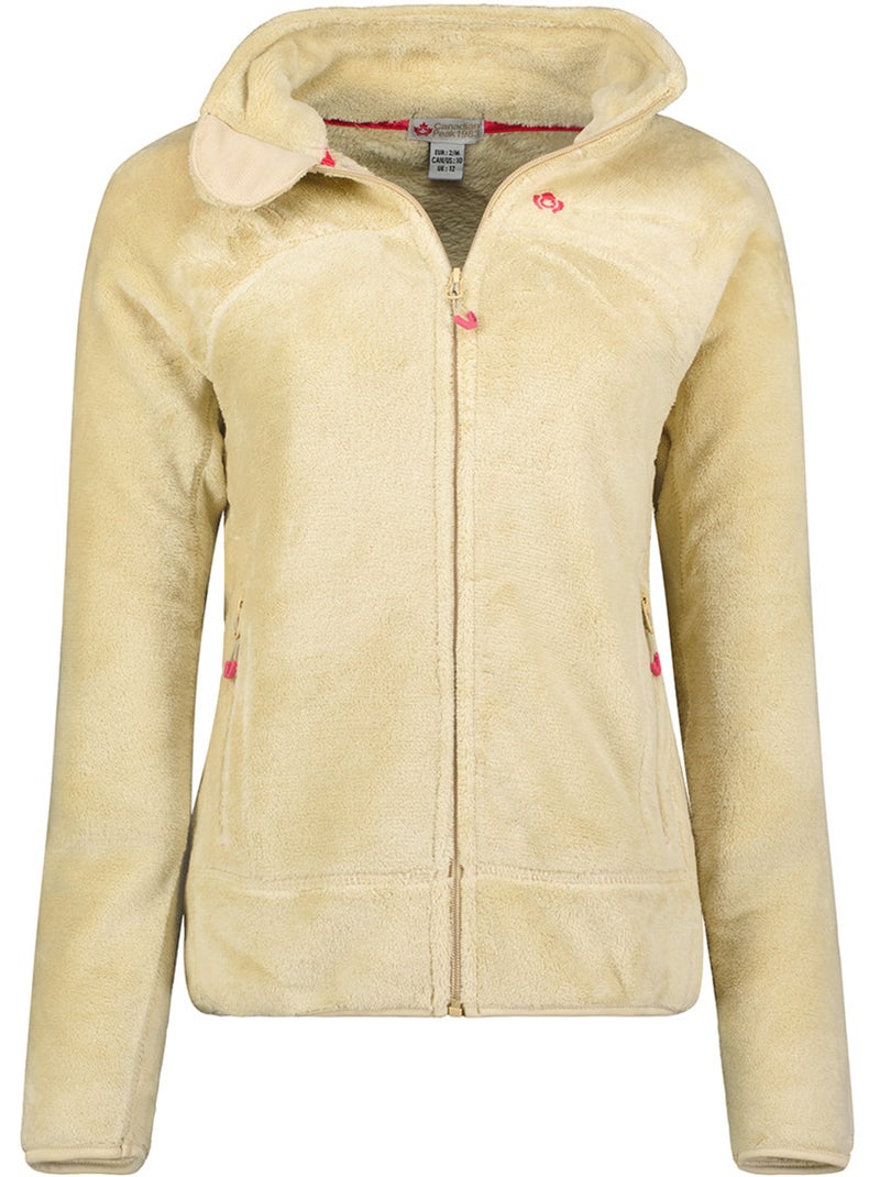 Giacca in pile con zip udilas – canadian peak Beige - Kiabi