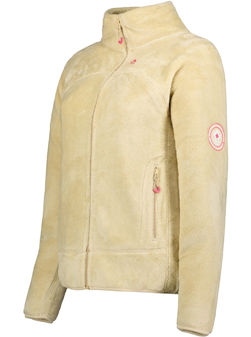 Giacca in pile con zip udilas – canadian peak Beige - Kiabi