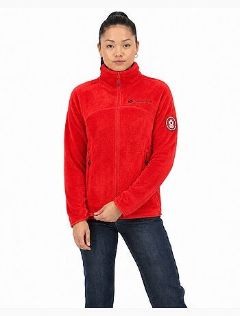 Giacca in pile con zip udilas – canadian peak