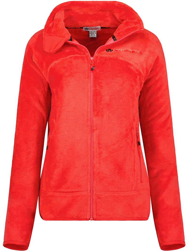 Giacca in pile con zip udilas – canadian peak Rosso - Kiabi