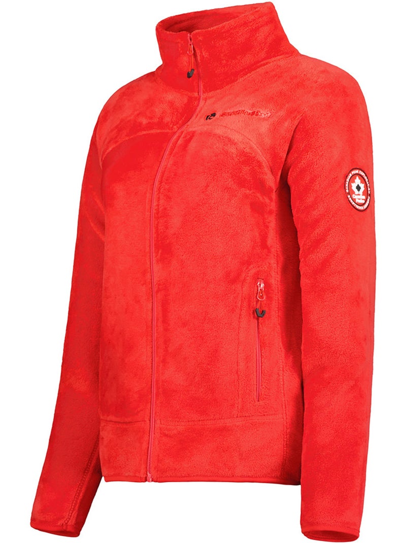 Giacca in pile con zip udilas – canadian peak Rosso - Kiabi
