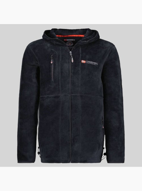 Giacca in pile con zip upload hood – geographical norway - Kiabi