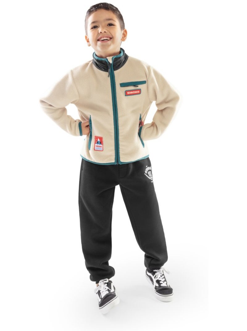 Giacca in pile da bambini sport invernali bambini e bambine spy Beige - Kiabi