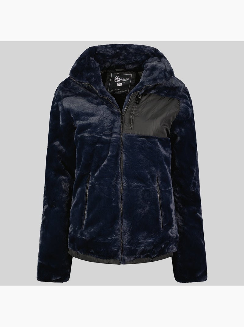 Giacca in pile dorothee – geographical norway Blu marino - Kiabi