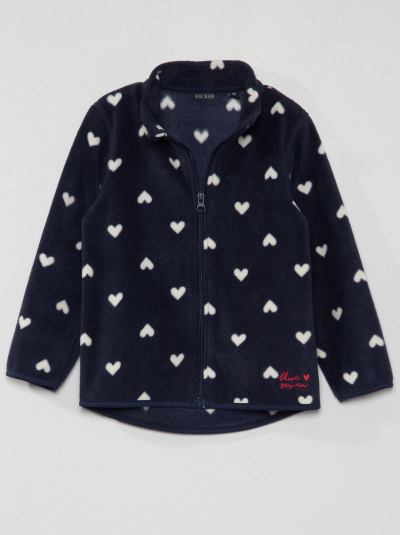Giacca in pile 'orso' blu marine - Kiabi