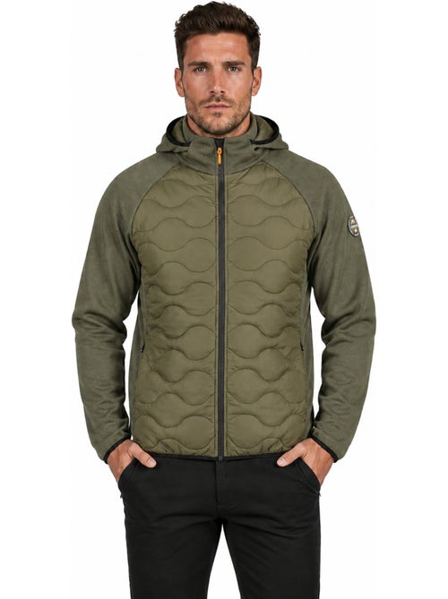 Giacca in pile pesante bimateriale con cappuccio tenessoeak – canadian peak - Kiabi