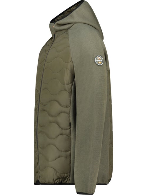 Giacca in pile pesante bimateriale con cappuccio tenessoeak – canadian peak - Kiabi