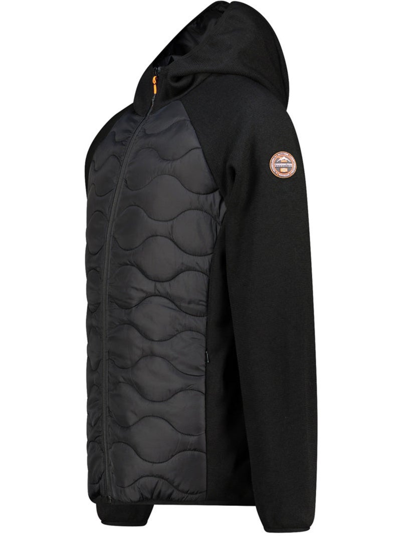 Giacca in pile pesante bimateriale con cappuccio tenessoeak – canadian peak Nero - Kiabi