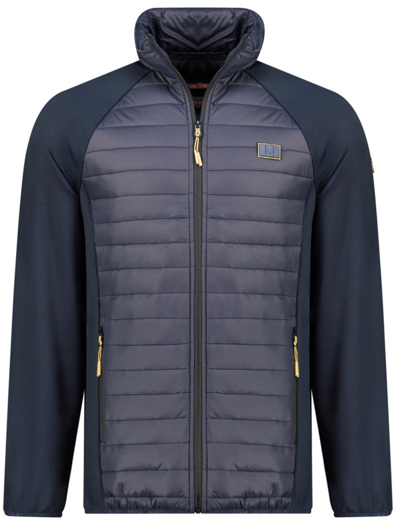 Giacca in pile pesante bimateriale touroeak – canadian peak Blu marino - Kiabi