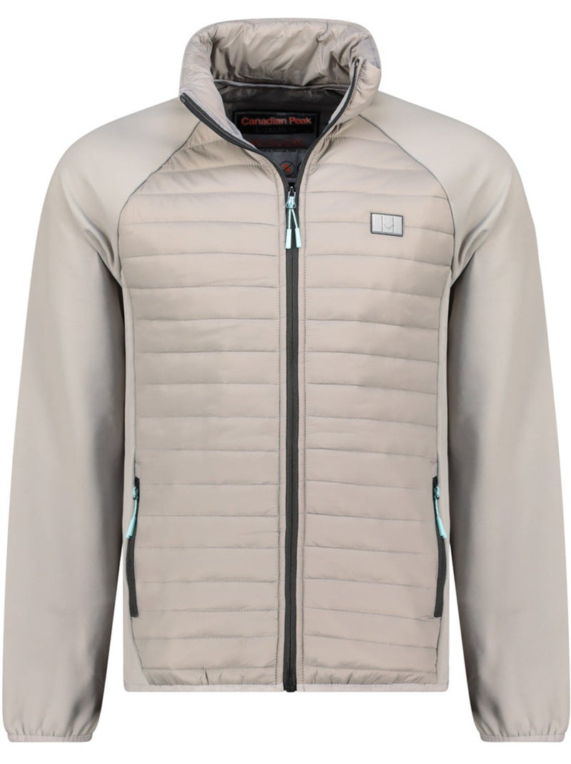 Giacca in pile pesante bimateriale touroeak – canadian peak Grigio chiaro - Kiabi