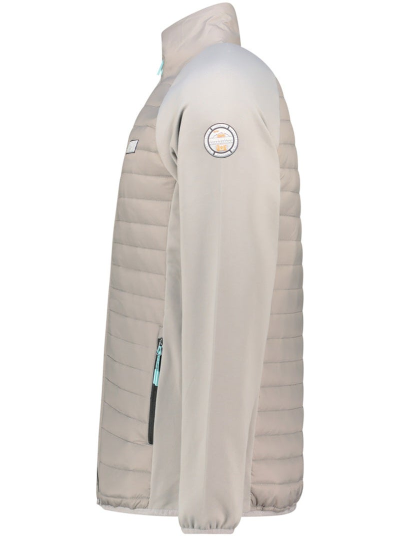 Giacca in pile pesante bimateriale touroeak – canadian peak Grigio chiaro - Kiabi
