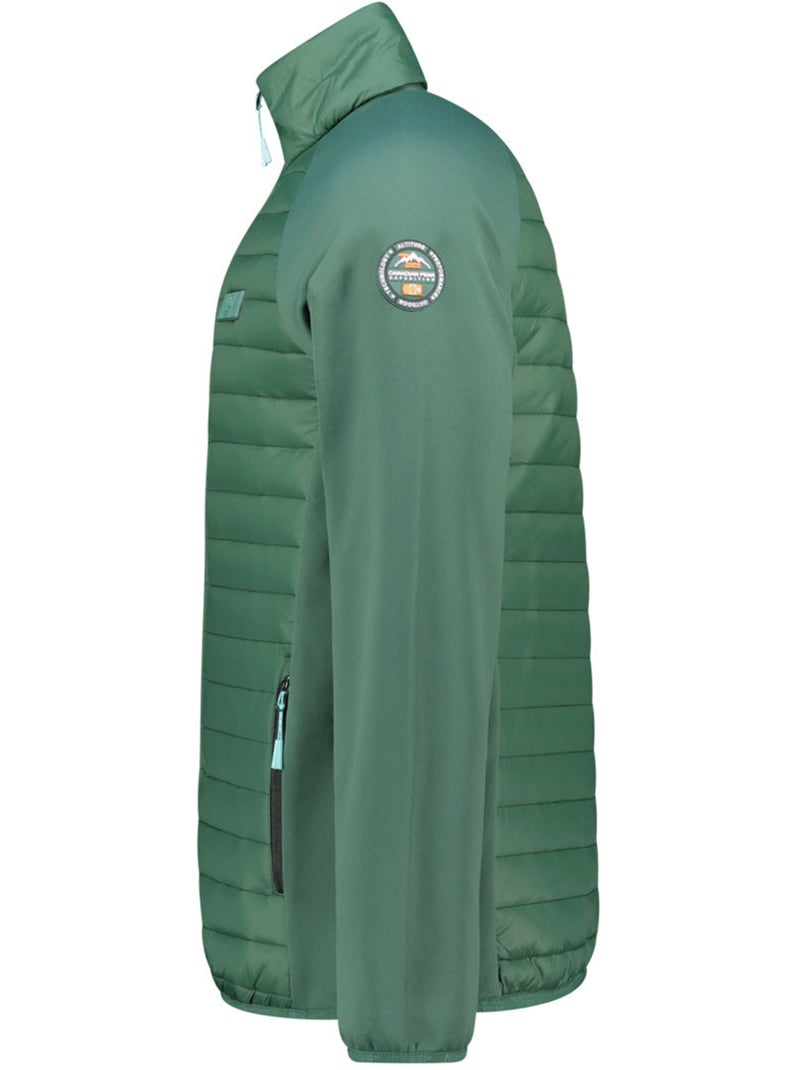 Giacca in pile pesante bimateriale touroeak – canadian peak Verde scuro - Kiabi
