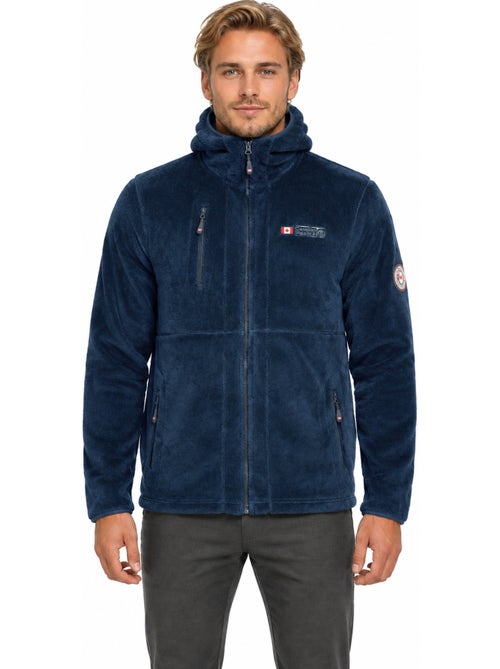 Giacca in pile pesante con cappuccio uploadeak – canadian peak - Kiabi