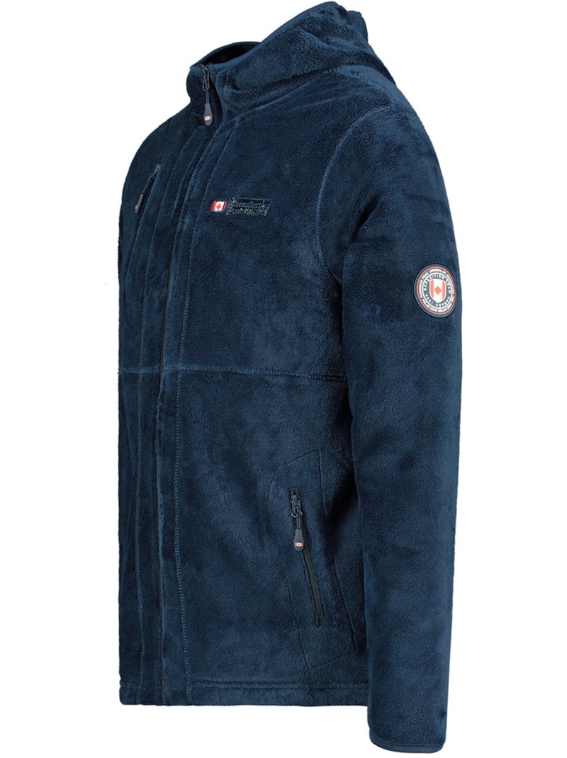 Giacca in pile pesante con cappuccio uploadeak – canadian peak Blu marino - Kiabi