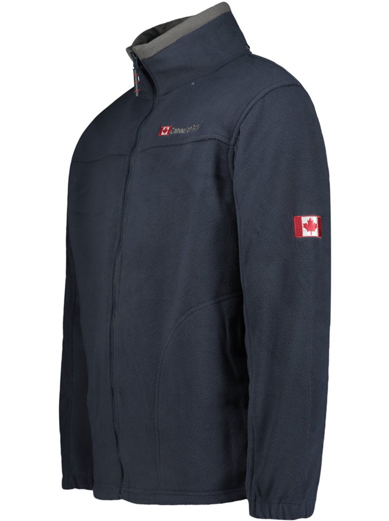 Giacca in pile pesante con zip ultona – canadian peak Blu marino - Kiabi