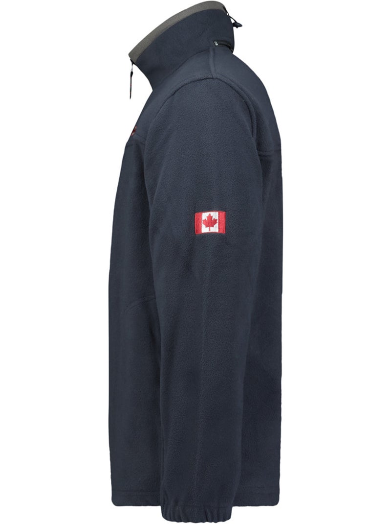 Giacca in pile pesante con zip ultona – canadian peak Blu marino - Kiabi