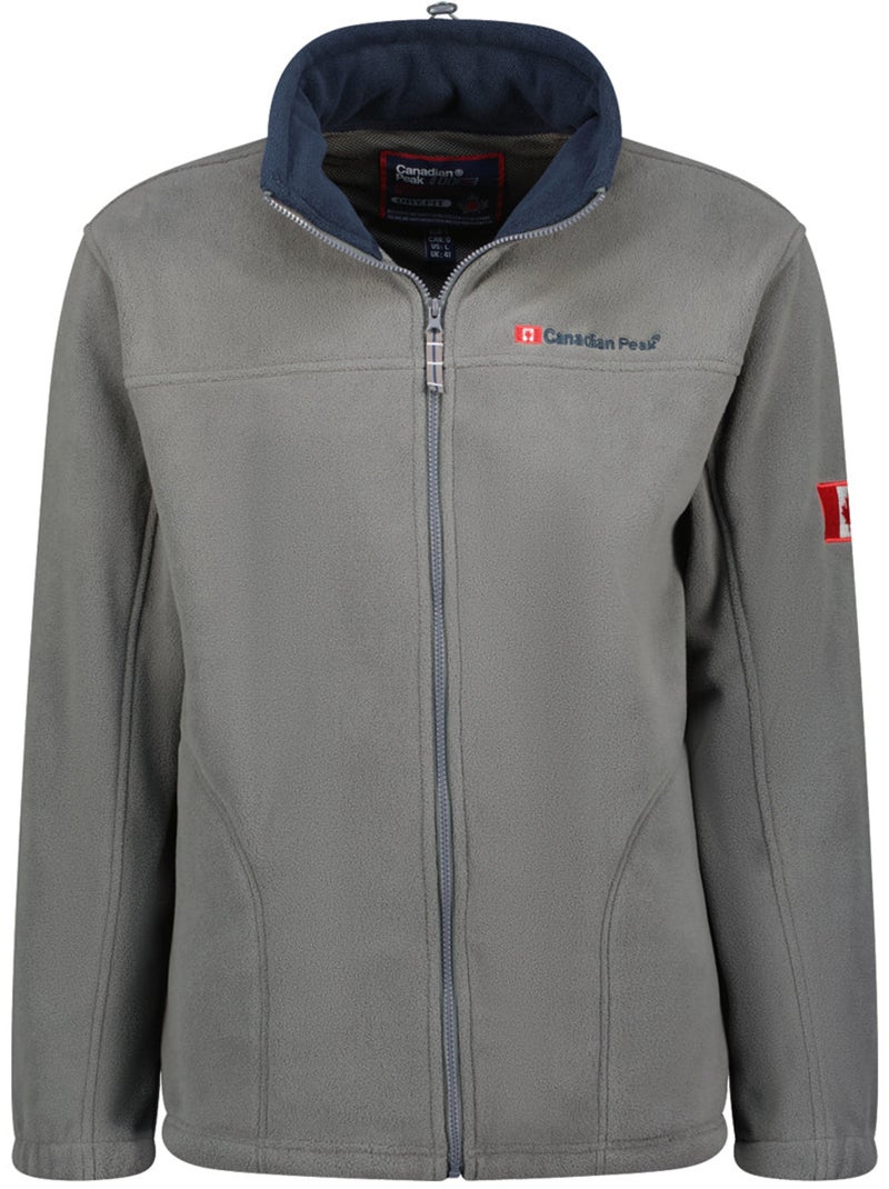 Giacca in pile pesante con zip ultona – canadian peak Grigio scuro - Kiabi