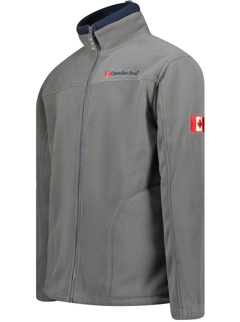 Giacca in pile pesante con zip ultona – canadian peak Grigio scuro - Kiabi