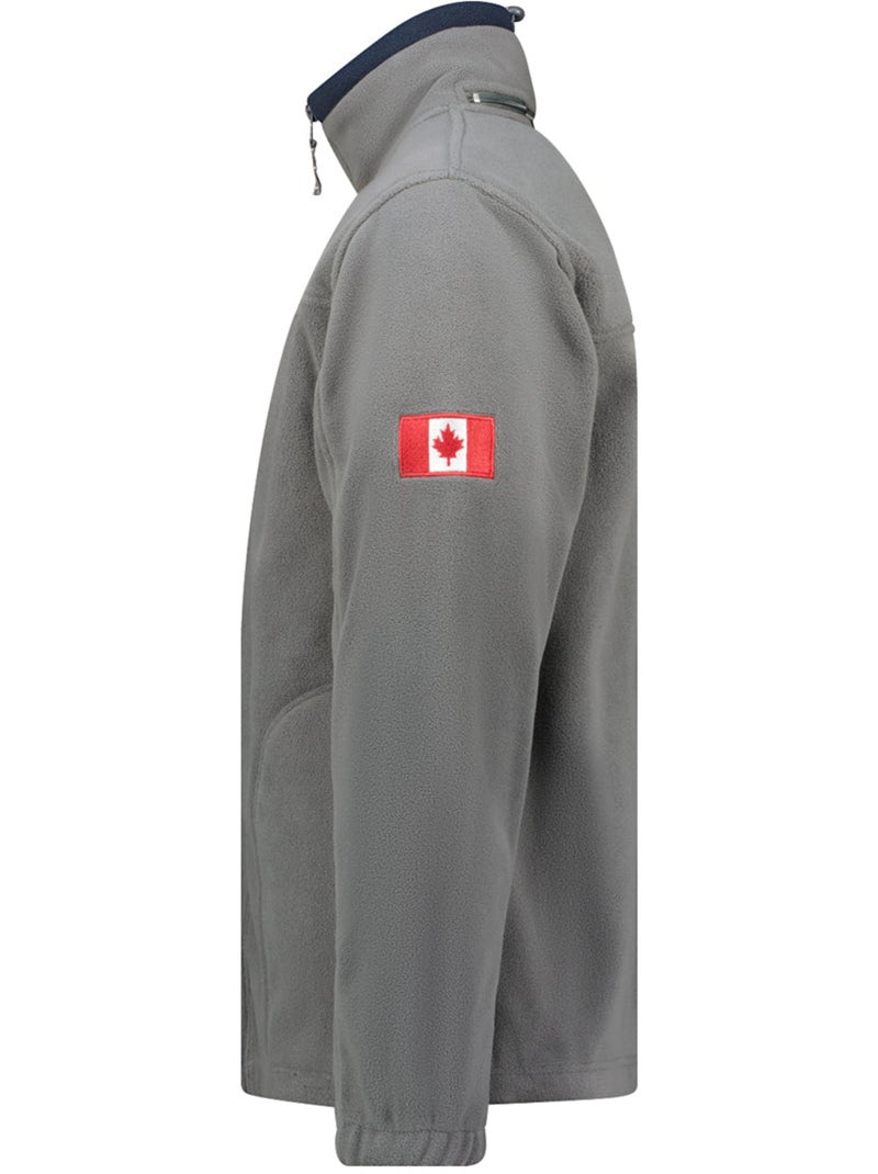 Giacca in pile pesante con zip ultona – canadian peak Grigio scuro - Kiabi
