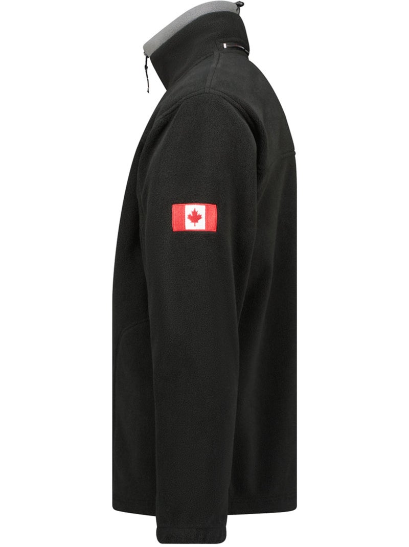 Giacca in pile pesante con zip ultona – canadian peak Nero - Kiabi