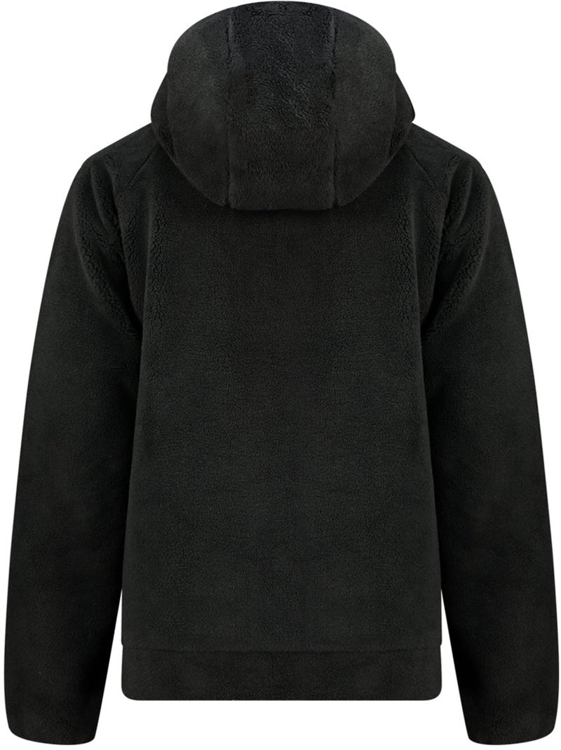 Giacca in pile sherpa con cappuccio udaforaf – kaporal Nero - Kiabi