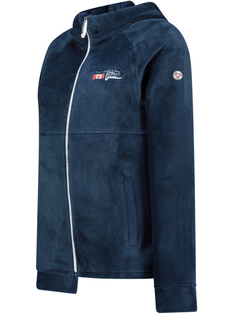Giacca in pile sottile con cappuccio ulotteak – canadian peak Blu marino - Kiabi