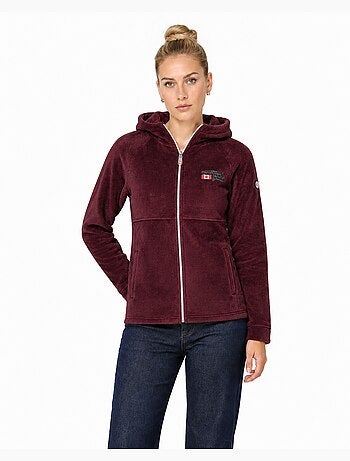 Giacca in pile sottile con cappuccio ulotteak – canadian peak