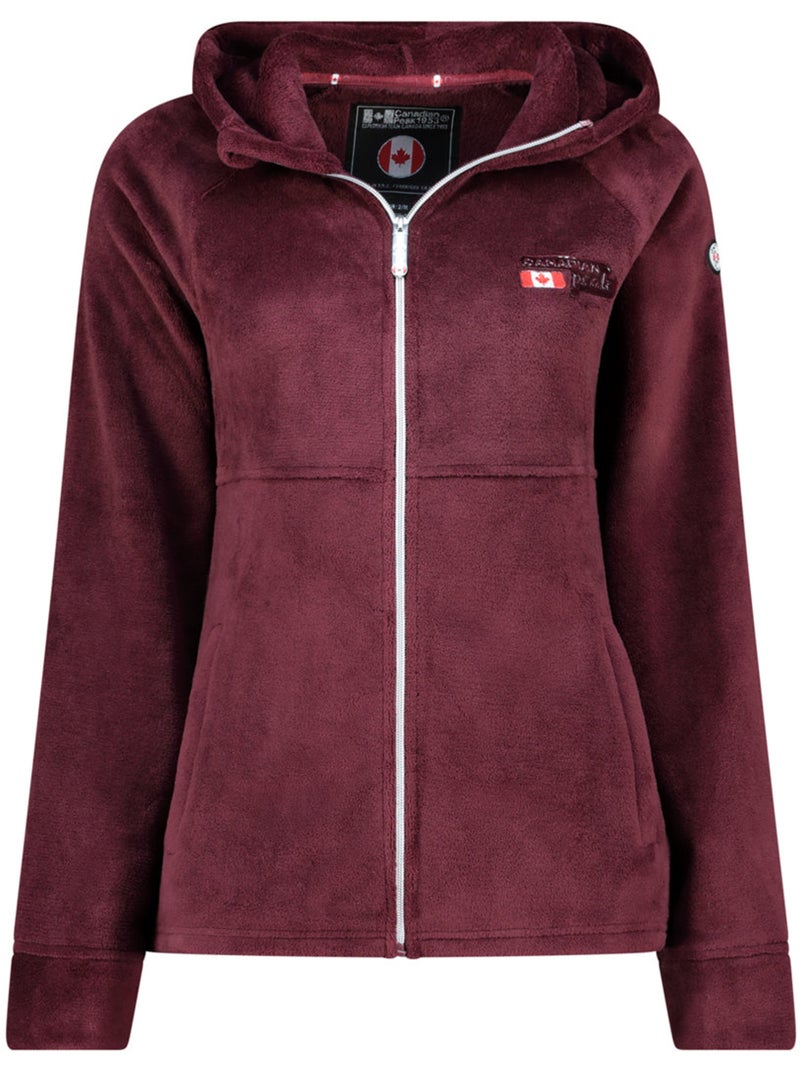 Giacca in pile sottile con cappuccio ulotteak – canadian peak Bordeaux - Kiabi