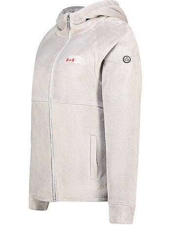 Giacca in pile sottile con cappuccio ulotteak – canadian peak
