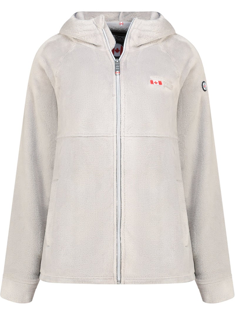 Giacca in pile sottile con cappuccio ulotteak – canadian peak Grigio chiaro - Kiabi