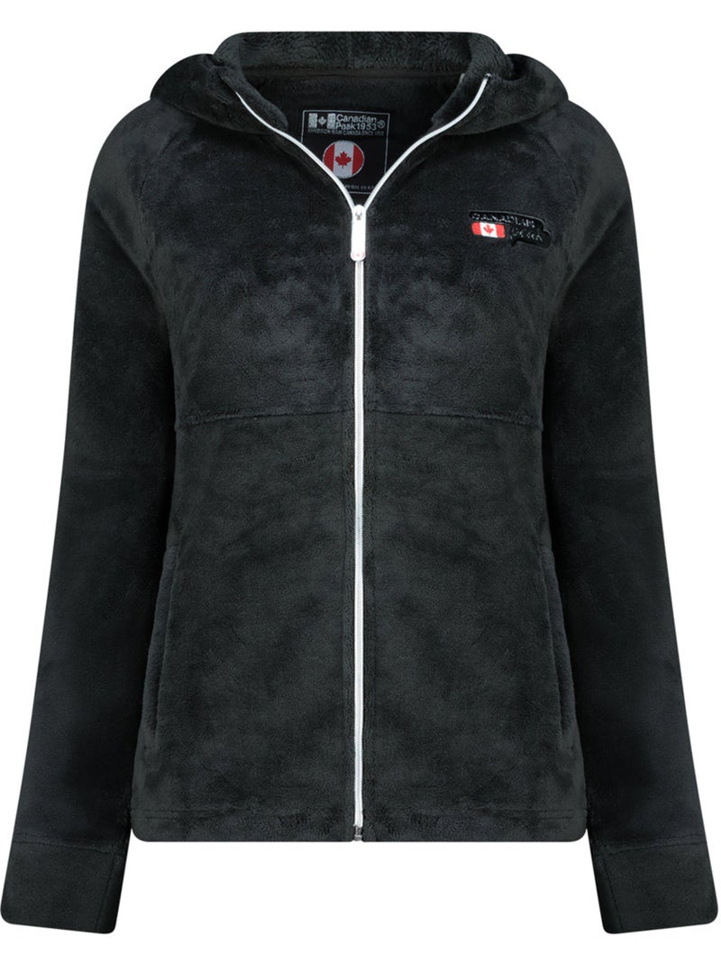 Giacca in pile sottile con cappuccio ulotteak – canadian peak Nero - Kiabi