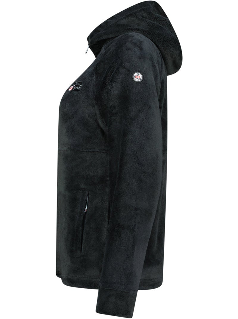Giacca in pile sottile con cappuccio ulotteak – canadian peak Nero - Kiabi